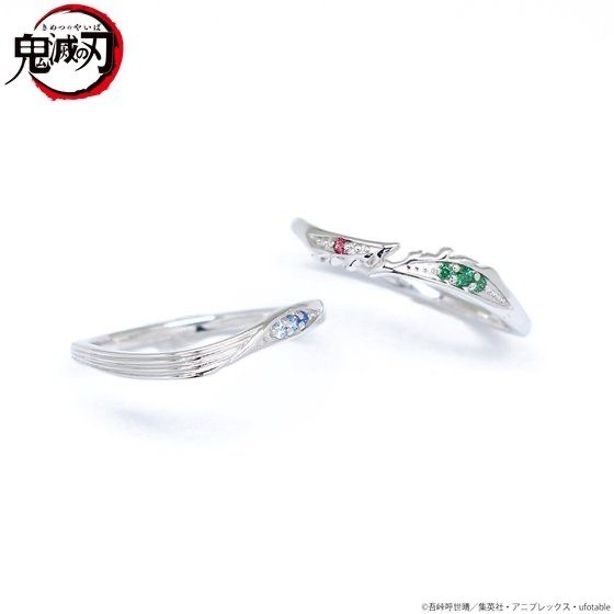 「鬼滅の刃×MATERIAL CROWN　イメージリング / 竈門炭治郎」「鬼滅の刃×MATERIAL CROWN　イメージリング / 冨岡義勇」13,200円（税込）（C）吾峠呼世晴／集英社・アニプレックス・ufotable