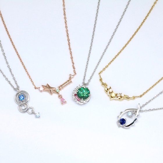 「鬼滅の刃×MATERIAL CROWN　イメージネックレス」16,500円（税込）（C）吾峠呼世晴／集英社・アニプレックス・ufotable