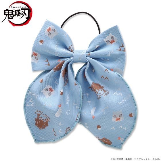 「鬼滅の刃　モチーフ総柄リボンヘアゴム」1,540円（税込）（C）吾峠呼世晴／集英社・アニプレックス・ufotable