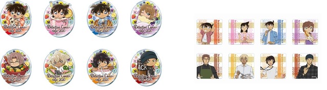 「アクリルバッジ」（ランダム8種）540円（税抜）「アクリルマグネット」（ランダム8種）500円（税抜）（C）青山剛昌／小学館・読売テレビ・TMS 1996