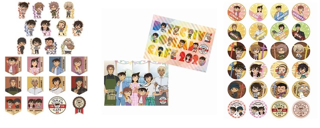 特典「オリジナルステッカー（全24種）」「オリジナルランチョンマット（全2種）」「オリジナルコースター（全24種）」（C）青山剛昌／小学館・読売テレビ・TMS 1996