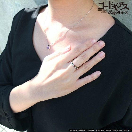 「コードギアス　反逆のルルーシュ×TAKE-UP　K10YG・シルバーリングセット」38,500円（税込）（C）S／PLG CD （C）CLAMP・ST