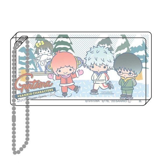 「銀魂×Sanrio characters　スクエアキーホルダー～スケート～」880 円（税込）（C） 空知英秋/集英社・テレビ東京・電通・BNP・アニプレックス