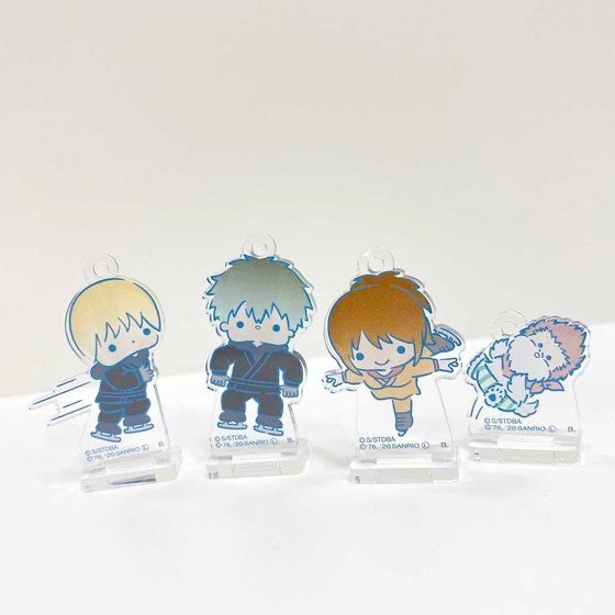 「銀魂×Sanrio characters　アクリルマスコットプレート～スケート～」1,100 円（税込）（C） 空知英秋/集英社・テレビ東京・電通・BNP・アニプレックス