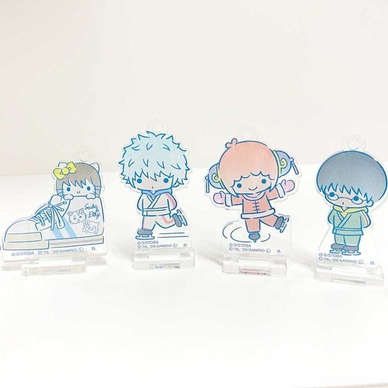 「銀魂×Sanrio characters　アクリルマスコットプレート～スケート～」1,100 円（税込）（C） 空知英秋/集英社・テレビ東京・電通・BNP・アニプレックス