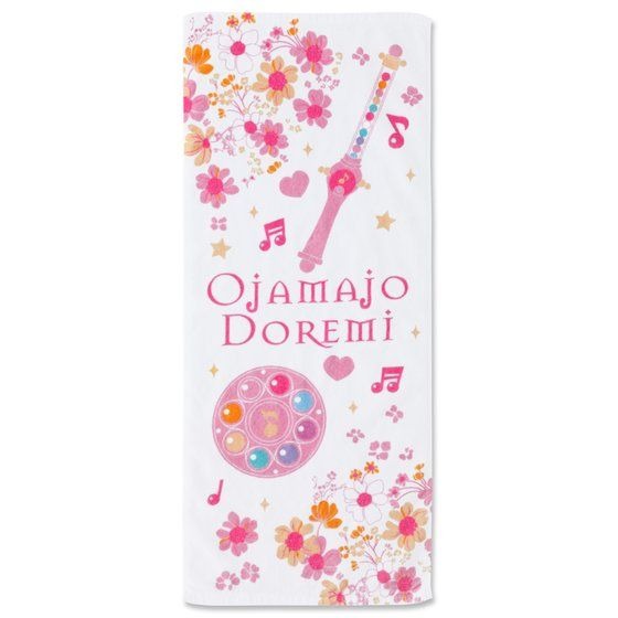 「おジャ魔女どれみ　アイテム柄フェイスタオル」2,750円（税込）（C）東映アニメ―ション