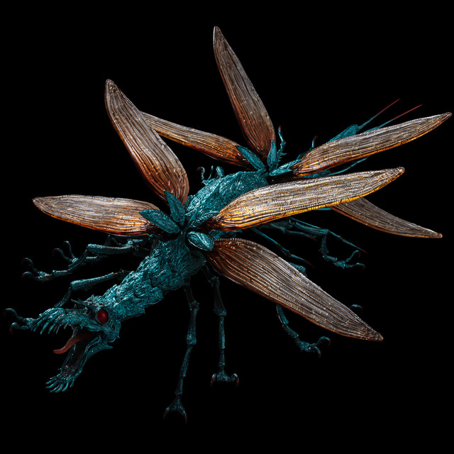 「タケヤ式自在置物　風の谷のナウシカ　大王ヤンマ」27,000円（税別）（C） Studio Ghibli （C） 竹谷隆之・山口隆