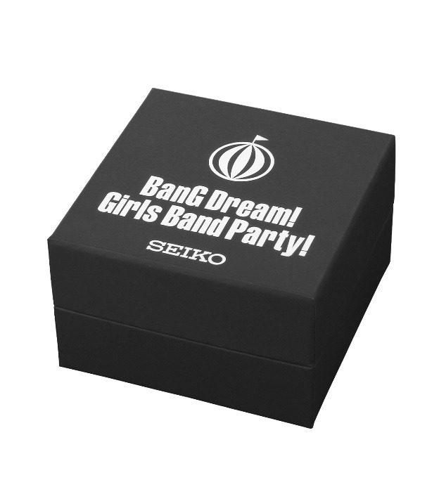 「『バンドリ！ ガールズバンドパーティ！』×セイコー コラボウォッチ　ハロー、ハッピーワールド！モデル」34,800円（税抜）(C)BanG Dream! Project (C)Craft Egg Inc. (C)bushiroad All Rights Reserved.