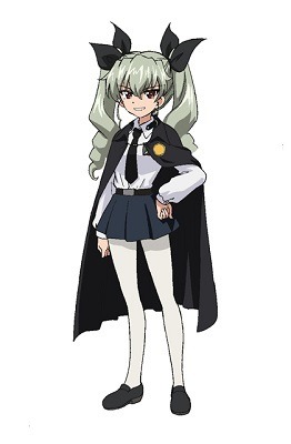 アンチョビ（CV：吉岡麻耶）　(c) GIRLS und PANZER Projekt