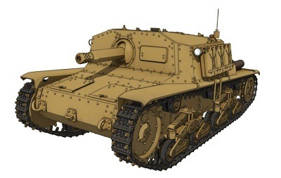 セモヴェンテ　(c) GIRLS und PANZER Projekt