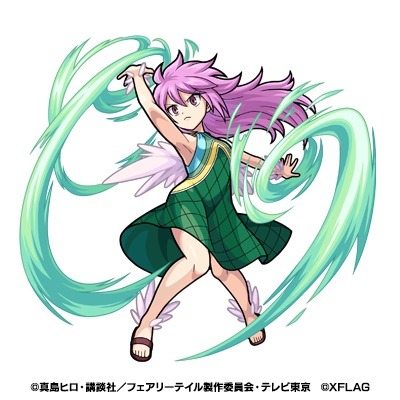 『FAIRY TAIL』×『モンスターストライク』「木属性 ★5　天空の滅竜魔導士　ウェンディ・マーベル」（C）真島ヒロ・講談社/フェアリーテイル製作委員会・テレビ東京