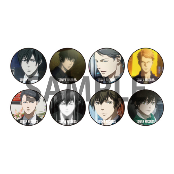 PSYCHO-PASS サイコパス 3 × TOWER RECORDS カプセル缶バッジ（全8種）273円（税抜）（C）サイコパス製作委員会