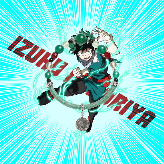 「『僕のヒーローアカデミア』ワインドコードブレスレット」緑谷出久モデル 3,900円 （C）堀越耕平／集英社・僕のヒーローアカデミア製作委員会