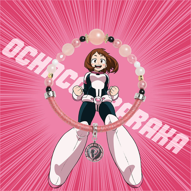 「『僕のヒーローアカデミア』ワインドコードブレスレット」麗日お茶子モデル 3,900円 （C）堀越耕平／集英社・僕のヒーローアカデミア製作委員会