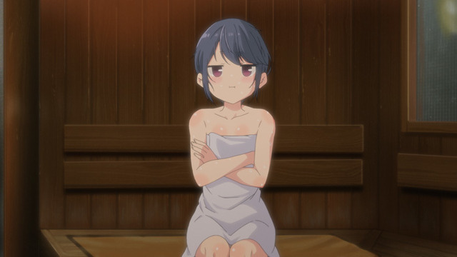 『へやキャン△』「SPECIAL EPISODE サウナとごはんと三輪バイク」先行カット（C）あfろ・芳文社／野外活動委員会