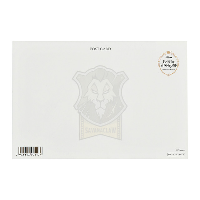 『ディズニー ツイステッドワンダーランド』ポストカード 100円（税抜）（C）Disney （C）Disney. Published by Aniplex