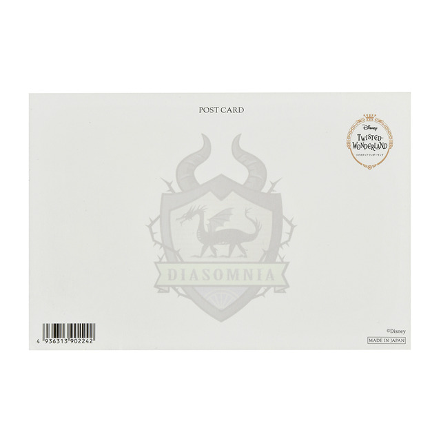 『ディズニー ツイステッドワンダーランド』ポストカード 100円（税抜）（C）Disney （C）Disney. Published by Aniplex