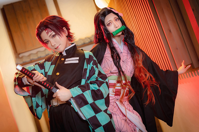 【コスプレ】「鬼滅の刃」竈門炭治郎と禰豆子の美麗レイヤー、“哀しき兄妹の物語”に挑戦【写真36枚】
