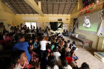 移動映画館の様子