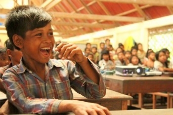 移動映画館の様子