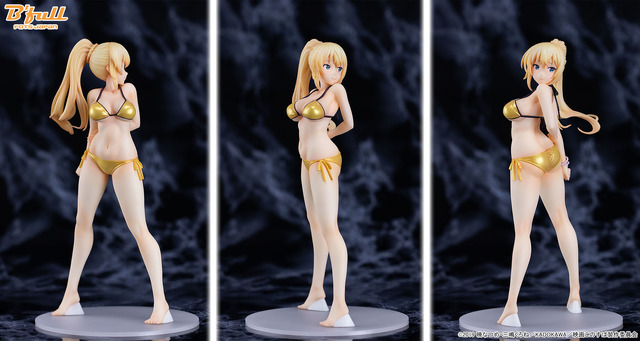 「『映画 この素晴らしい世界に祝福を！紅伝説』『ダクネス』水着ver. 1/7 塗装済み完成品フィギュア」12,800円（税抜）（C）2019 暁なつめ・三嶋くろね／KADOKAWA／映画このすば製作委員会