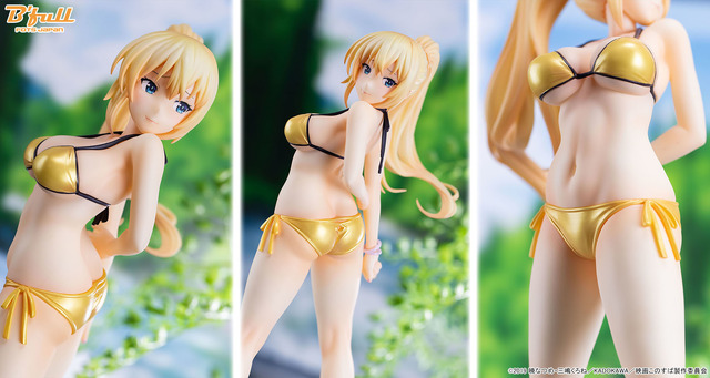 「『映画 この素晴らしい世界に祝福を！紅伝説』『ダクネス』水着ver. 1/7 塗装済み完成品フィギュア」12,800円（税抜）（C）2019 暁なつめ・三嶋くろね／KADOKAWA／映画このすば製作委員会