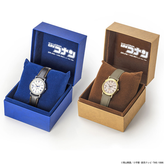 「名探偵コナン×セイコー オフィシャルコラボ腕時計」各32,800円（税別）（c）青山剛昌／小学館・読売テレビ・TMS 1996