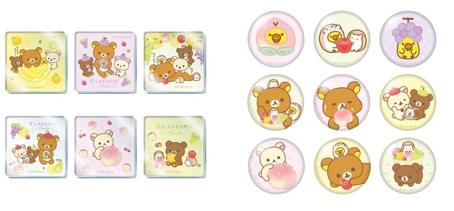 アクリルマグネット（ランダム6種）　500円／缶バッジ（ランダム9種）　400円（各税抜）（C） 2020 San-X Co., Ltd. All Rights Reserved.