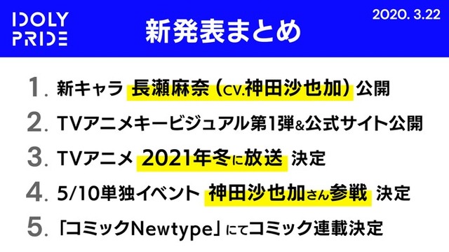 『AbemaTV アニメ最新情報大公開 SP』『AbemaTV アニメ最新情報大公開 SP -IDOLY PRIDE stage-』（C）2019 Project IDOLY PRIDE（C）AbemaTV　Photo Daisuke ARAKANE