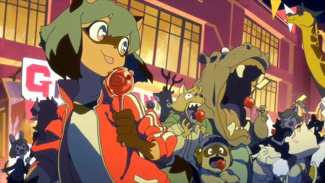 『BNA ビー・エヌ・エー』第1話「Runaway Raccoon」先行カット（C） 2020 TRIGGER・中島かずき／『BNA ビー・エヌ・エー』製作委員会