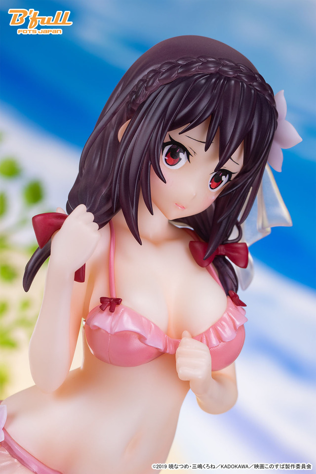 「『映画 この素晴らしい世界に祝福を！紅伝説』『ゆんゆん』水着ver. 1/7 塗装済み完成品フィギュア」小売価格：￥12,800(税抜き)（C）2019 暁なつめ・三嶋くろね／KADOKAWA／映画このすば製作委員会