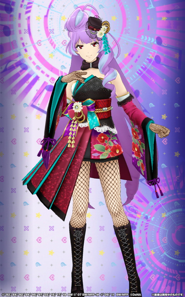 『歌マクロス スマホDeカルチャー』キモノ・クノイチ （C）'82,'84,'92,'94,'95,'97,'02,'15,'17,'18 BW （C）'07 BW/MFP・M（C）'09,'11 BW/MFP （C）DeNA