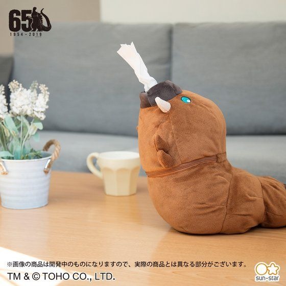 「モスラ幼虫 ロールペーパーケース」4,950円（税込）TM & (C) TOHO CO., LTD.