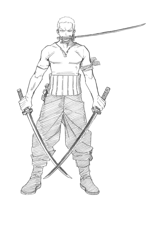 『ONE PIECE magazine Vol.9』堀越耕平が描きおろした「ロロノア・ ゾロ」（C）尾田栄一郎・堀越耕平／集英社