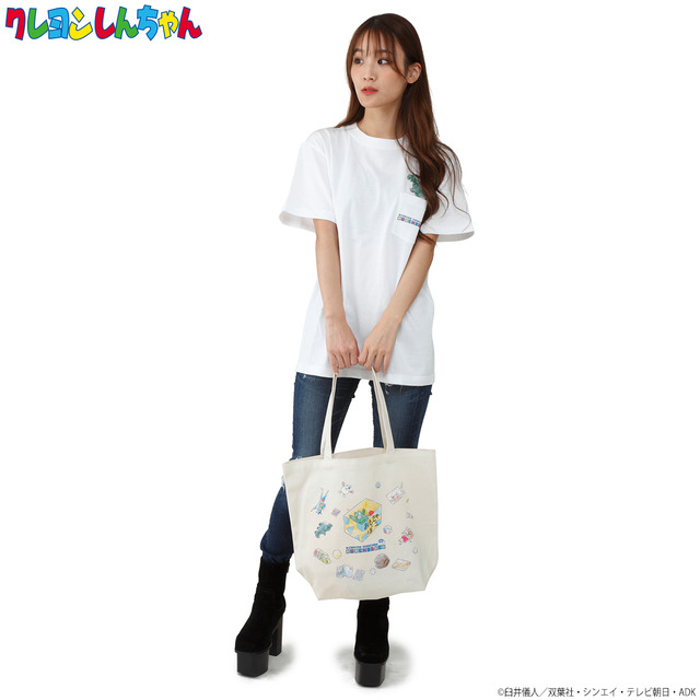 「クレヨンしんちゃん　OMOCHABOKO　トートバッグ」各3,850円(税込)(送料・手数料別途)(C)臼井儀人／双葉社・シンエイ・テレビ朝日・ADK