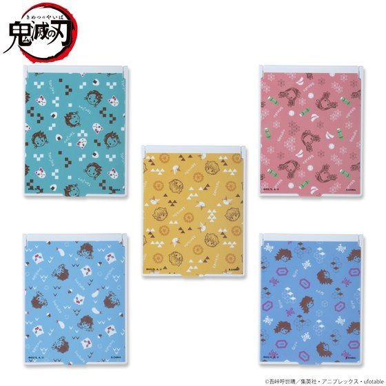 「ゆるっと鬼滅の刃　モチーフ総柄スタンドミラー」1,650円（税込）（C）吾峠呼世晴／集英社・アニプレックス・ufotable