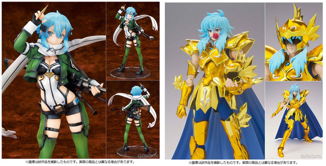 「劇場版 ソードアート・オンライン -オーディナル・スケール- シノン 1/7スケール完成品フィギュア」参考価格：19,580円（C）2016 川原 礫/KADOKAWA アスキー・メディアワークス刊/SAO MOVIE Project ＆ 「聖闘士聖衣神話EX ピスケスアフロディーテ 〈リバイバル版〉 『聖闘士星矢』」参考価格：9,900円（C）車田正美/集英社・東映アニメーション