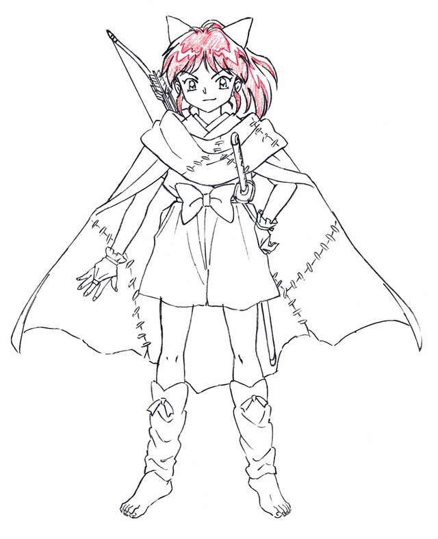 「『半妖の夜叉姫』もろはキャラクター設定画」（Ｃ）高橋留美子／小学館・読売テレビ・サンライズ 2020