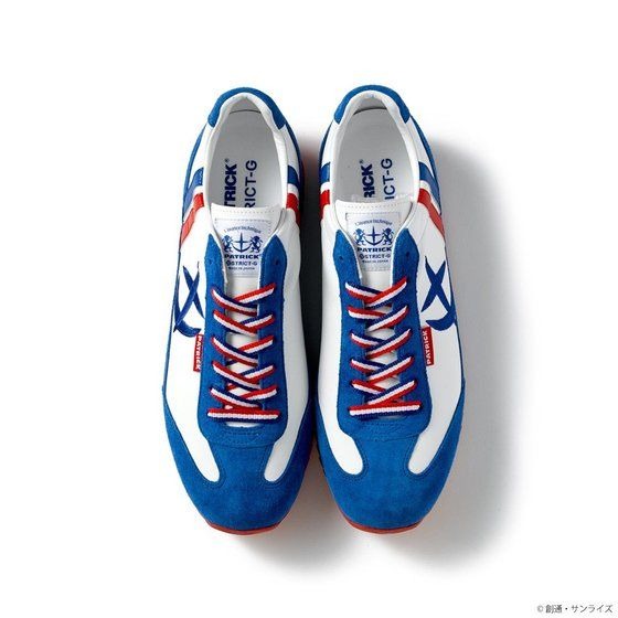 「STRICT-G × PATRICK 『機動戦士ガンダム』 スニーカー マラソン・レザー 地球連邦軍モデル」24,200円（税込）（C）創通・サンライズ