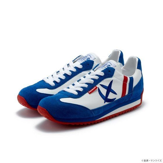 「STRICT-G × PATRICK 『機動戦士ガンダム』 スニーカー マラソン・レザー 地球連邦軍モデル」24,200円（税込）（C）創通・サンライズ