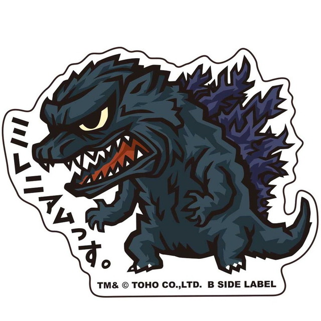 B-SIDE LABEL コラボステッカー（12種）385円（税込）TM &（C）TOHO CO., LTD.