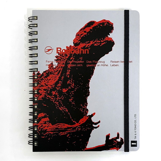 ロルバーン ポケット付メモ ゴジラ・ストア限定　715円（税込）TM &（C）TOHO CO., LTD.
