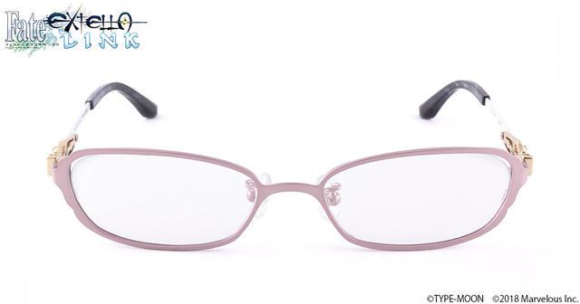 「「Fate/EXTELLA LINK」コラボレーション眼鏡」各15,400円（税抜）（C）TYPE-MOON　（C）2018 Marvelous Inc.
