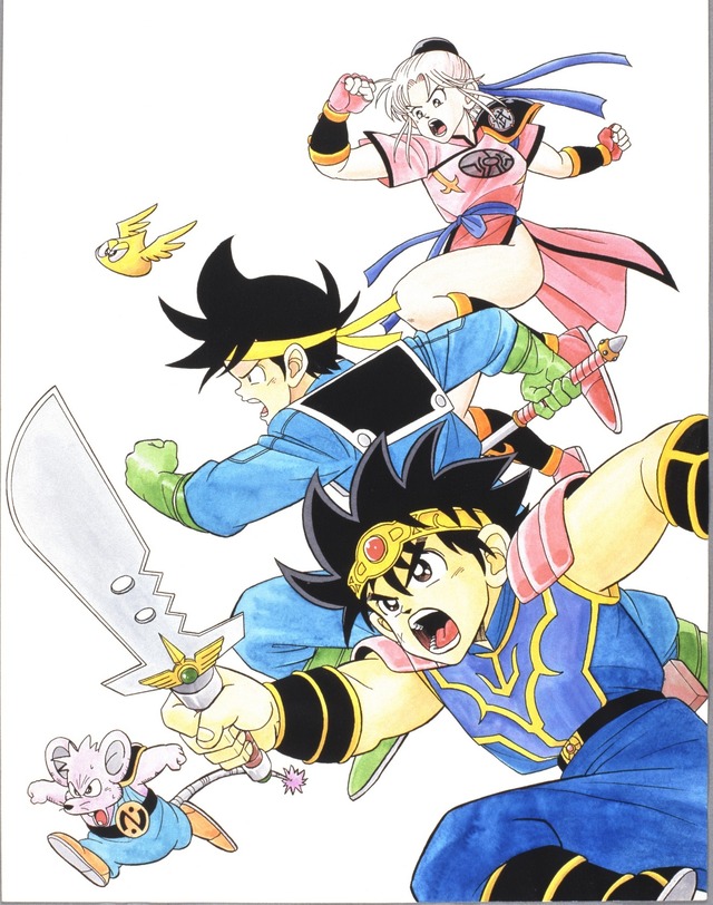 『ドラゴンクエスト ダイの大冒険』』連載当時のカラーカット （C）三条陸、稲田浩司／集英社 （C）SQUARE ENIX CO., LTD.