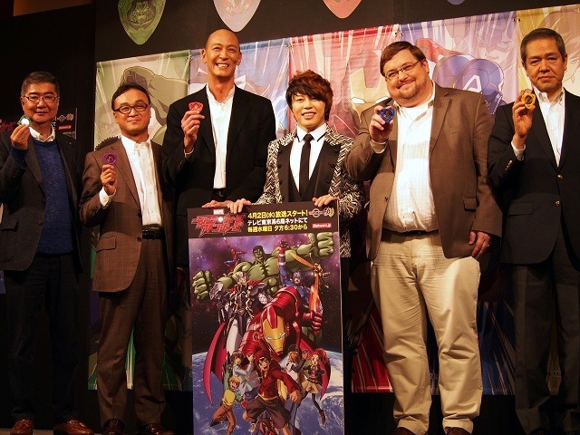 マーベル、ディズニー、東映、バンダイが見せる”本気”　「ディスク・ウォーズ：アベンジャーズ」製作発表会見　T.M.Revolutionも登壇