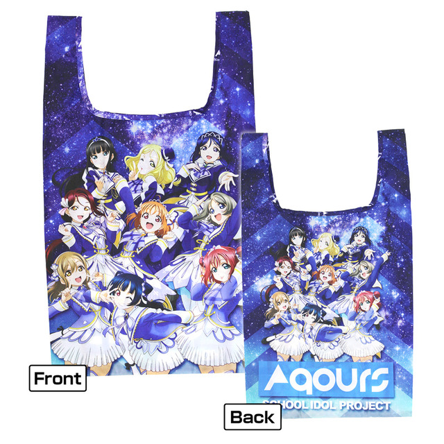 「Aqoursメンバー フルカラーエコバッグ」（C）2019 プロジェクトラブライブ！サンシャイン!!ムービー