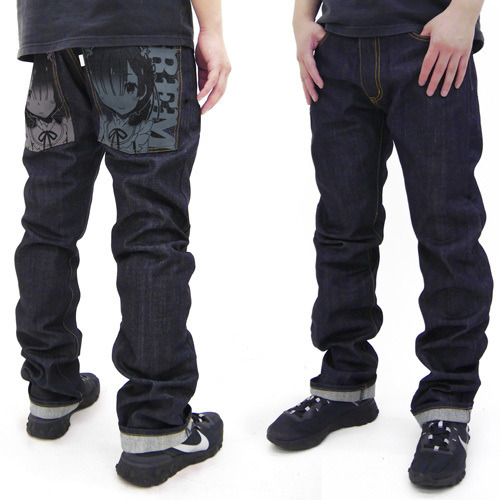 「★限定★レム＆ラム ジーンズ」15,000円（税抜）(C) 長月達平・株式会社KADOKAWA刊／Re:ゼロから始める異世界生活製作委員会