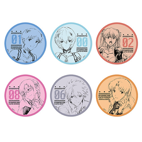 「EVANGELION CAFE&DINER」ステッカーセット 990円（C）カラー