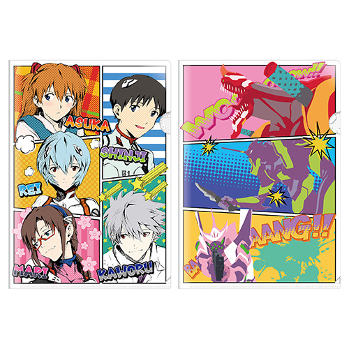 「EVANGELION CAFE&DINER」クリアファイルセット(2枚入り) A・B 各800円（C）カラー