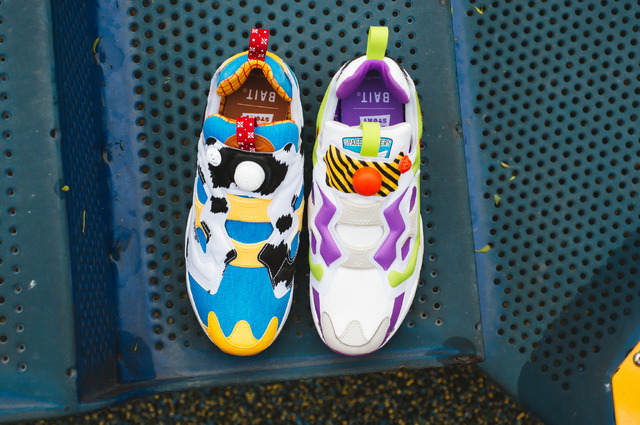 「Buzz & Woody Instapump Fury」28,000円（税抜）（C）Baitme.jp. All Rights Reserved.（C）Disney